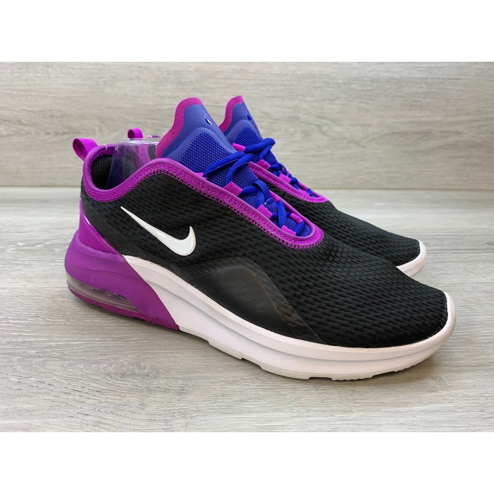 Nike Air Max Motion 2 Black Hyper Violet Women's Running Athletic Shoes 9